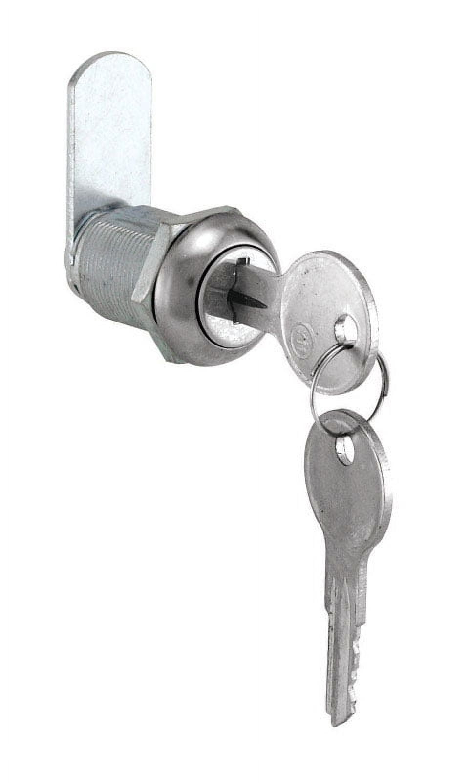 9/16 in., Diecast and Steel, Stainless Steel finish, Drawer and Cabinet lock 9/16 in., Diecast and Steel, Stainless Steel finish, Drawer and Cabinet lock
