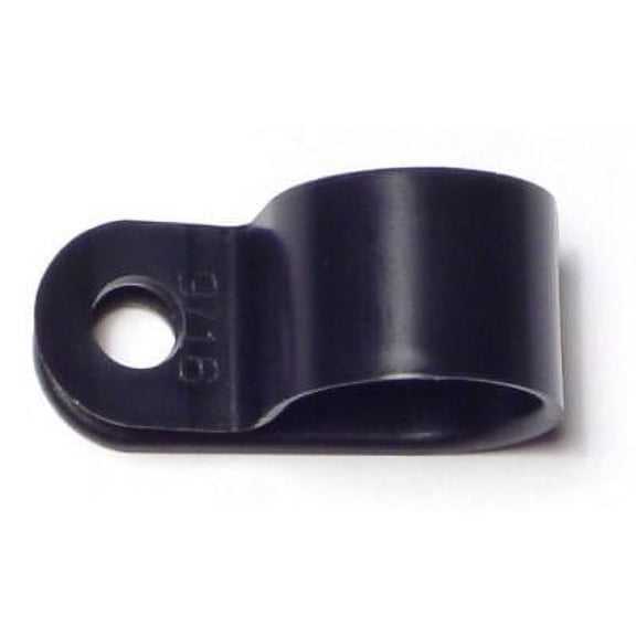9/16" x 1/2" Black Nylon Plastic Strap (8 pcs.)