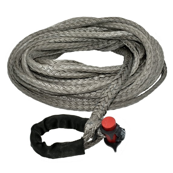 9/16" x 75' LockJaw Synthetic Winch Line Extension w/ Integrated Shackle 13,166 lbs WLL