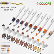 9/162 Colors Brush Tip Acrylic Paint Pens, Automatic Ink Control Acrylic Paint Art Markers for Rock Painting, DIY & Art Supplies