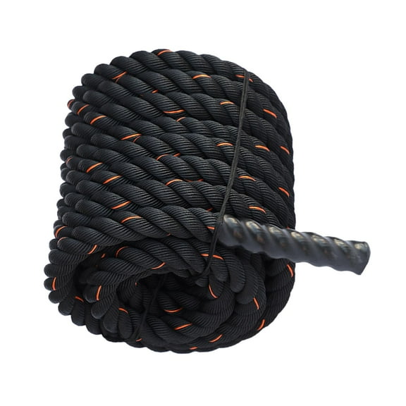 9.18/9.8ft Length Heavy Battle Exercise Training Rope Workout Rope Fitness Rope for Strength Training Homes Gym 25mmx2.8m Yellow