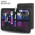 thumbnail image 1 of 9/18 pcs Gradient Color Nail Clippers Manicure and Pedicure Tool Set - Includes Cuticle Nippers and Cutter Kit - Portable Groom, 1 of 6