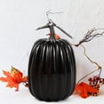 thumbnail image 1 of 9.1Inch Large Artificial Pumpkins DIY Decorative Foam Pumpkins Cute Fake Pumpkins for Hallween Autumn Harvest Home Decorations (White), 1 of 5