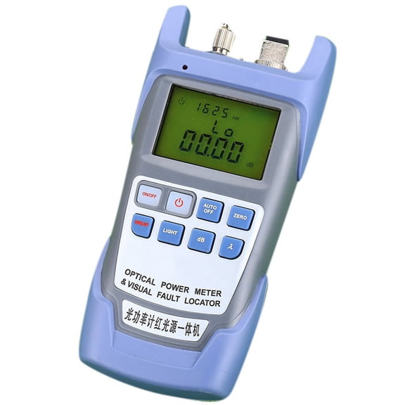 -9 1Mw Power FTTH Fiber Optic Optical Power Meter Cable Tester,1 x Optical Power Meter(Without battery) 1 x FC Connector 1 x SC Connector,blue