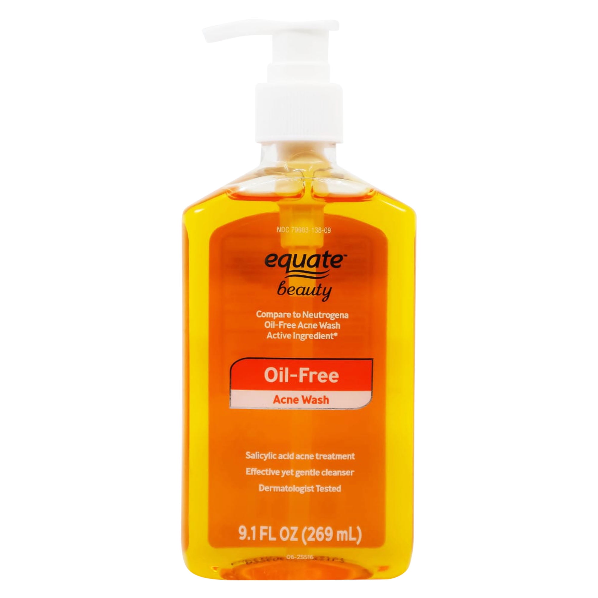 9.1OZ Equate Beauty Oil Free Acne Wash