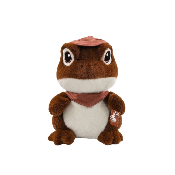 9.1in Chameleon Plush Toy, Unique Stuffed Animal for Relaxation, Soft Accompanying Figurine for Sleeping, Cute Decorative Plushie for Gifting, brown