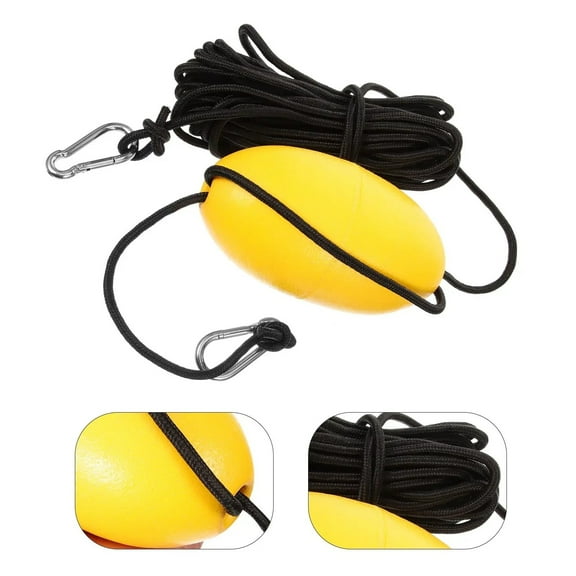 9.1m/29.86ft Anchor Nylon Buoy Fishing Float Portable Yellow Ball Major Rope Plastic Stainless Steel Boat Accessory ,Versatile