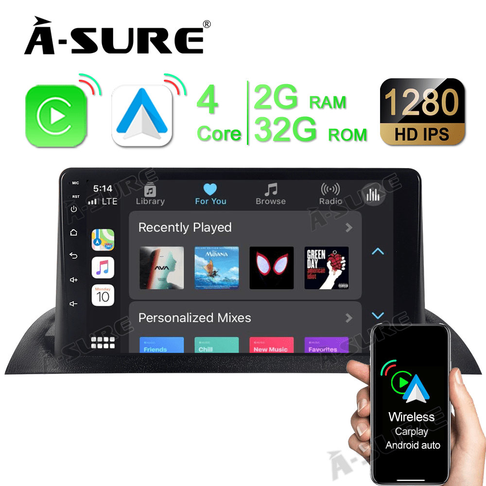 "Apple 9"" CarPlay Android 11 Car Stereo Radio with 2GB RAM, 32GB ROM
