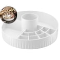 thumbnail image 1 of 9.2-Inch Rotating Cosmetic Organizer – 360° Turntable Makeup Brush & Skincare Storage Box with Clear Compartments, Lazy Susan for Vanity, Bathroom, or Kitchen, 1 of 4