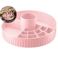 thumbnail image 1 of 9.2-Inch Rotating Cosmetic Organizer – 360° Turntable Makeup Brush & Skincare Storage Box with Clear Compartments, Lazy Susan for Vanity, Bathroom, or Kitchen, 1 of 4