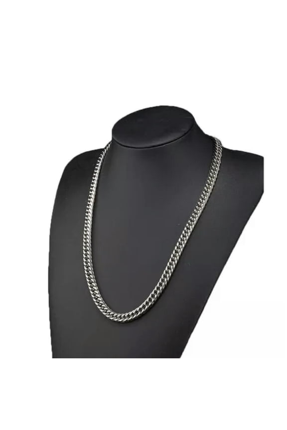 9-20MM Heavy Stainless Steel Silver Cuban Curb Chain Men's Necklace Or Bracelet