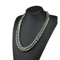 thumbnail image 1 of 9-20MM Heavy Stainless Steel Silver Cuban Curb Chain Men's Necklace Or Bracelet, 1 of 2