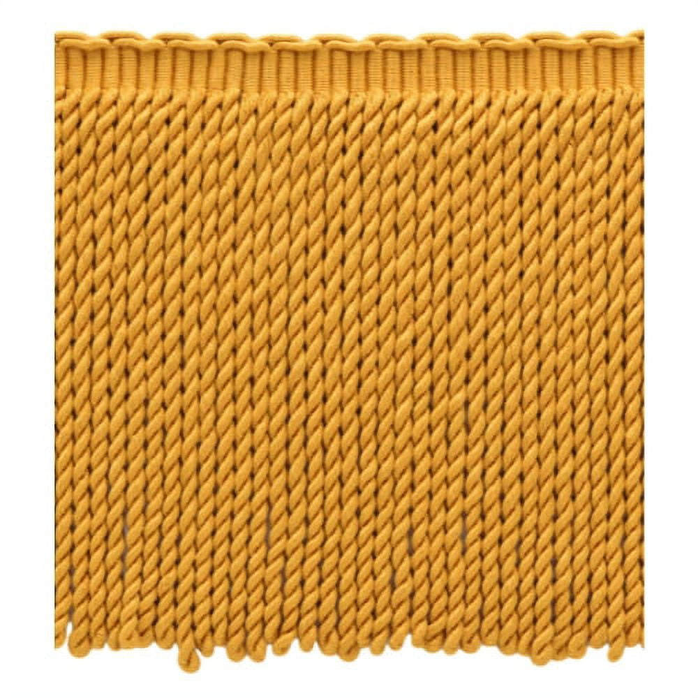 DÉCOPRO 9 (22.5cm) Long Traditional Bullion Fringe Trim with Fancy Knitted Header (Style# BFS9) Light Gold #B7 (Light Yellow Gold) 4.5m ( 5 yards/15 ft