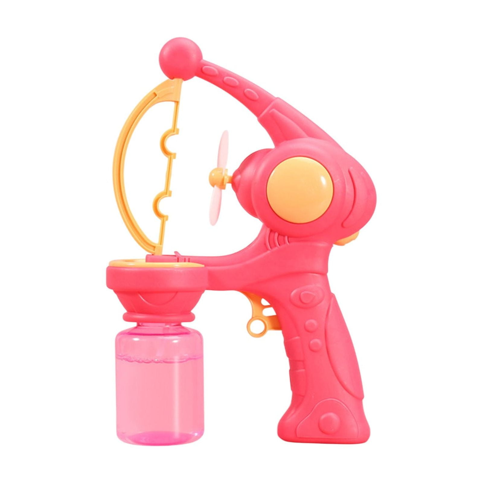 9.25 Inch Automatic Bubble Blower Machine 4.4 fl oz Large Colorful Bubbles Generator for Outdoor Parties Events(Red)