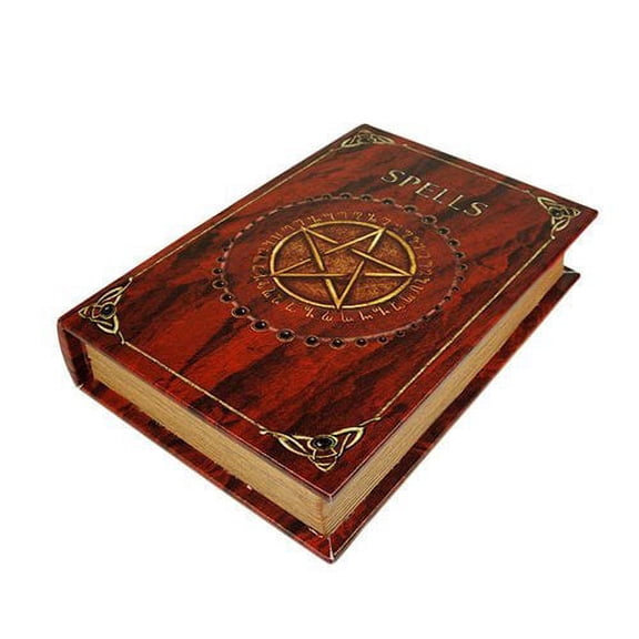 9.25 Inch Book of Spells Rectangle Jewelry/Trinket Box Figurine