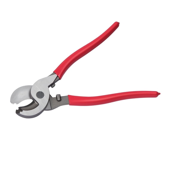 9.25 in High Leverage Cable Cutter, Forged Blades, PVC Handles, for 4/0 AWG Aluminum, 2/0 AWG Copper, 100-Pair 24AWG