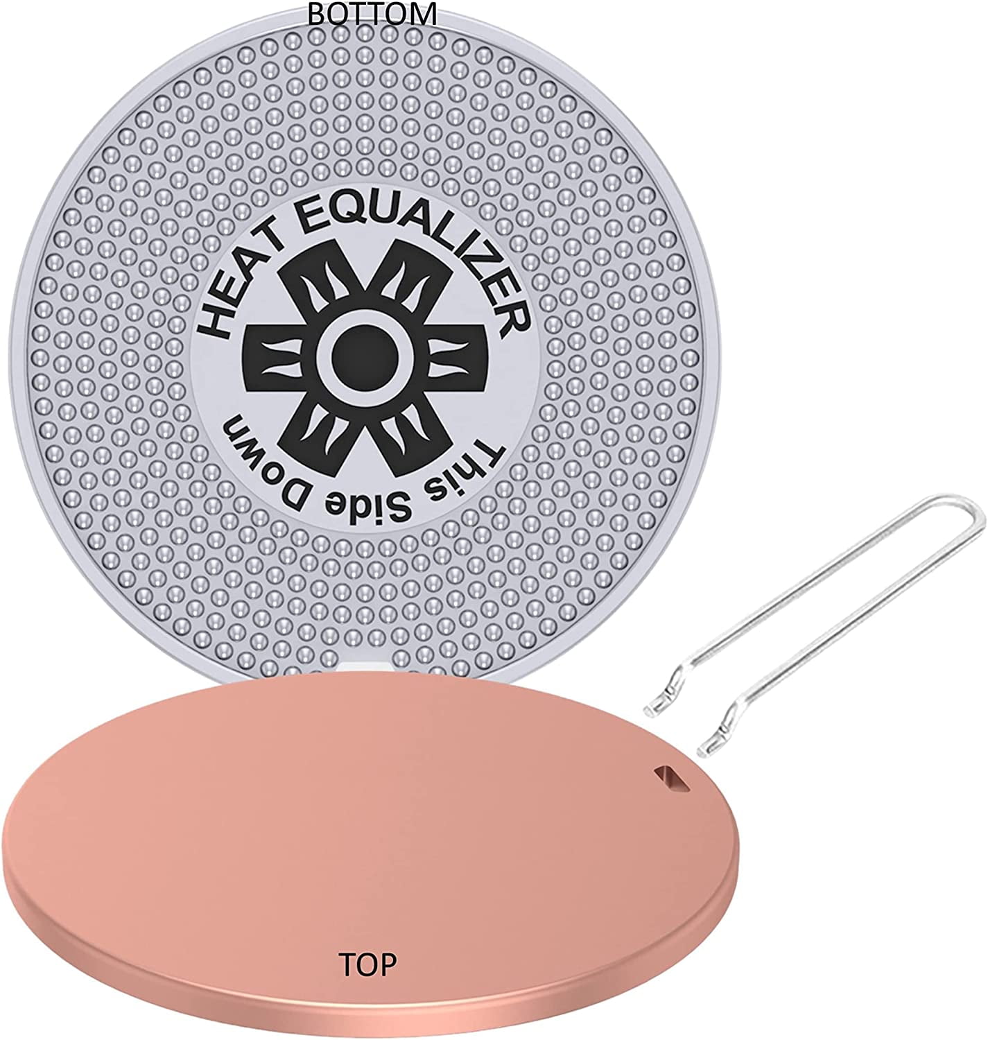 9.25 inch None Stick Copper finish-Heat Equalizer-Heat Diffuser for Gas ...