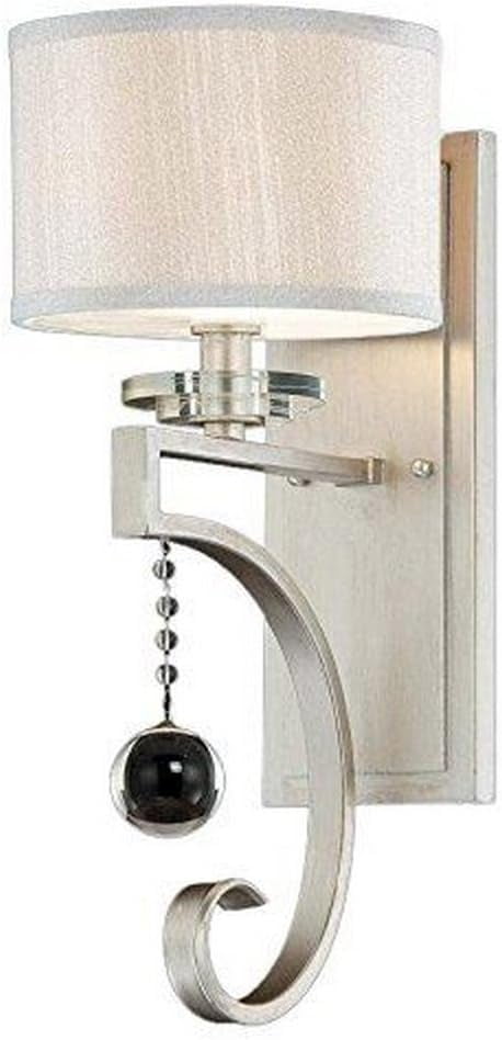 Rosendal Contemporary Silver Sparkle 17" Dimmable Sconce
