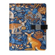 9.2x6.7 inch Leather Notebook 100 Sheets, Multi-Pocket Design & Pen Loop Kangaroos and Koalas Animals Refillable Journal Organizer