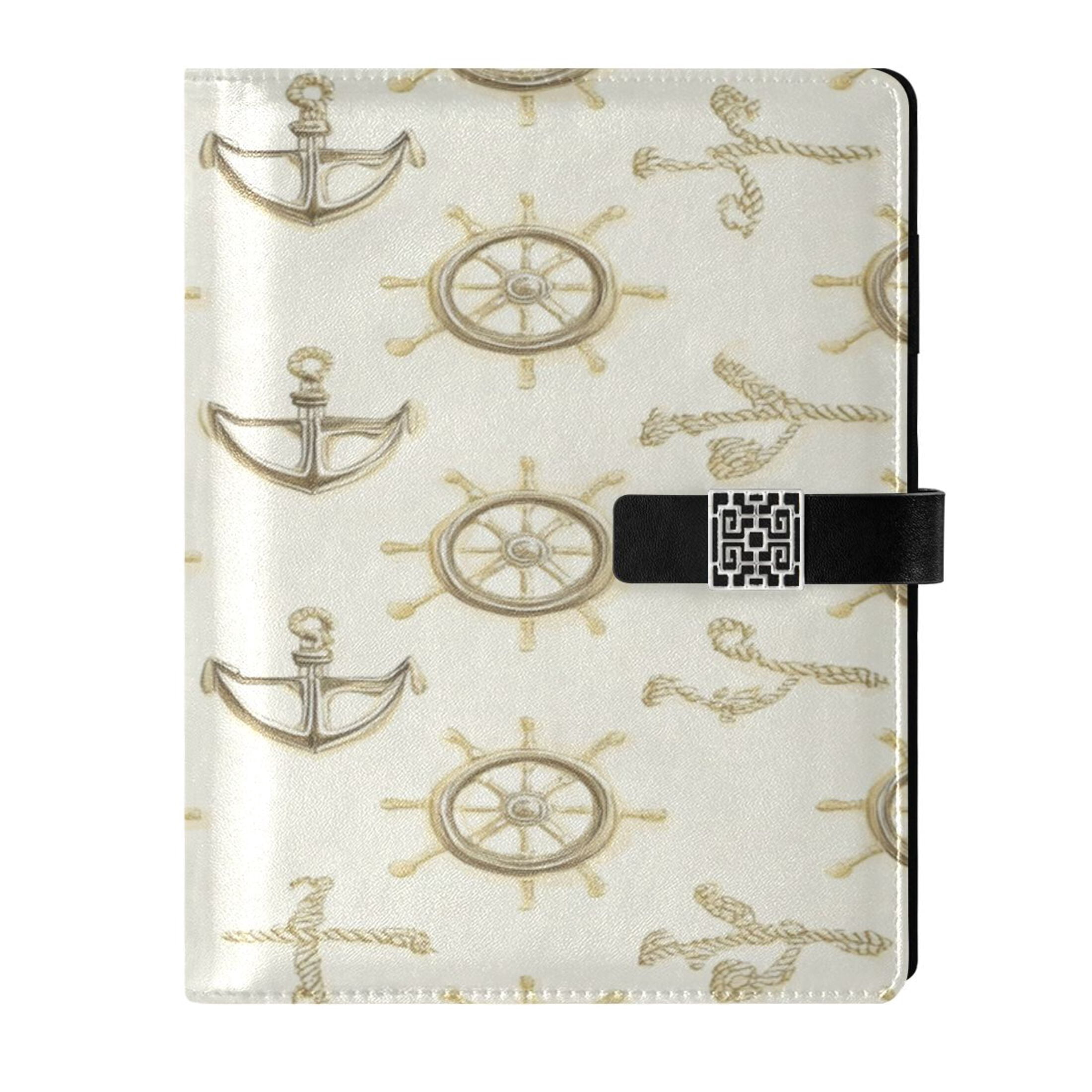 Notebook Rims 9.2x6.7 inch Leather Notebook 100 Sheets, Multi-Pocket Design & Pen ...