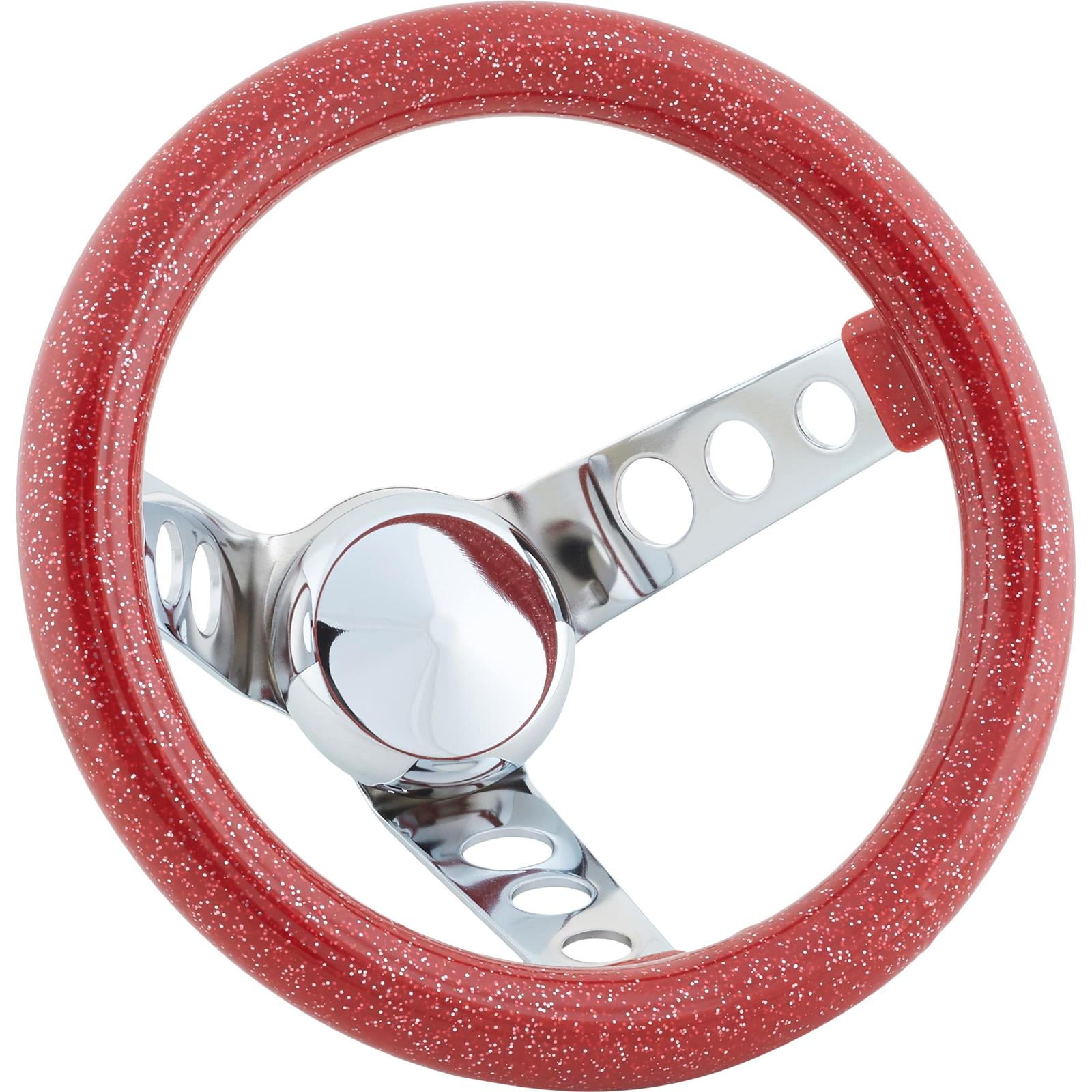9-3/4 Inch Silver Metalflake Steering Wheel, 5-1/2 Dish - Walmart.com
