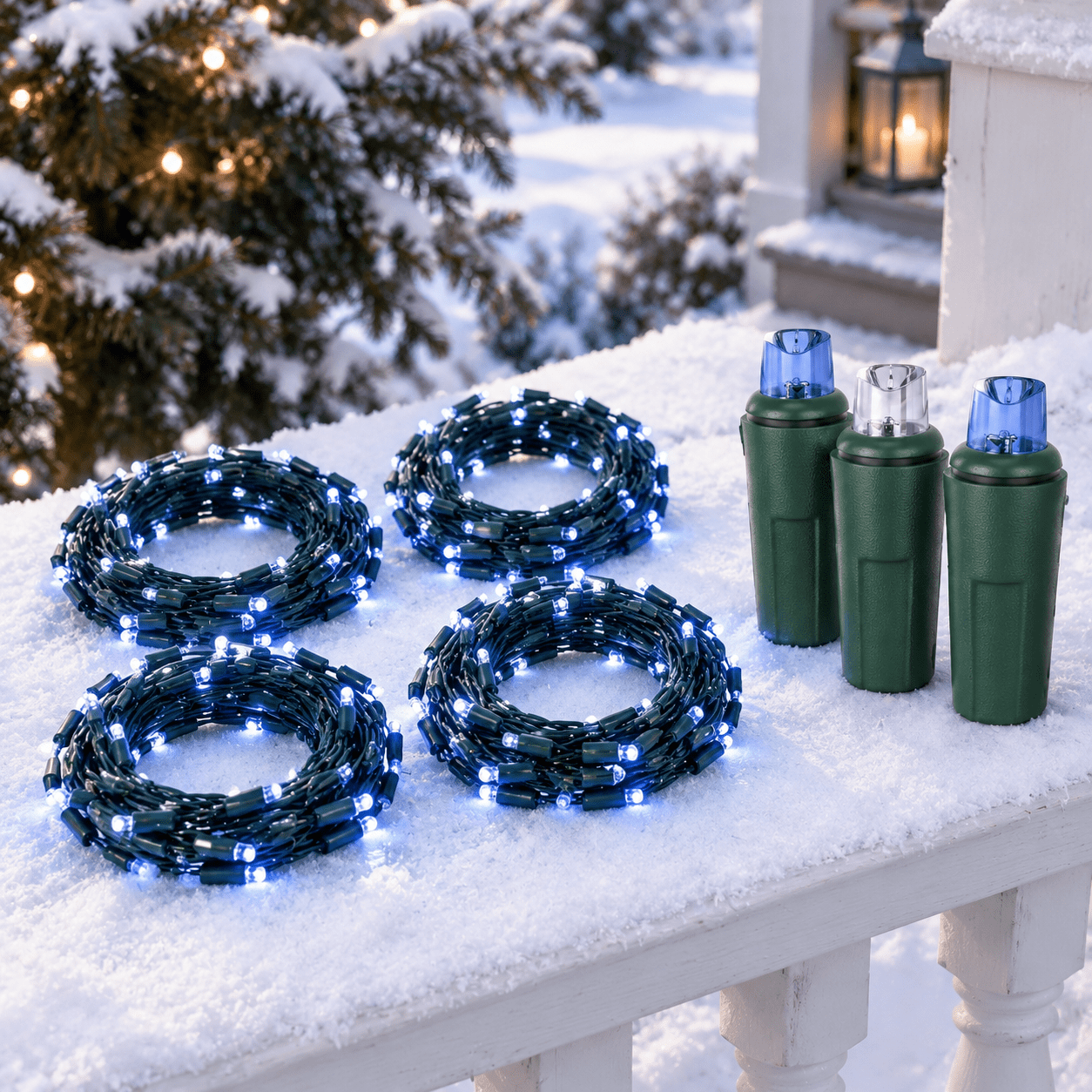 String Crafting Wire 9' 300 Bulbmas Garland Lights On Green Wire Led String Light - Walmart.com
