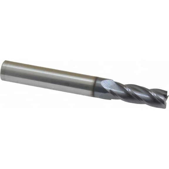 9/32", 3/4" LOC, 5/16" Shank Diam, 2-1/2" OAL, 4 Flute, Solid Carbide Square End Mill