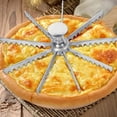 thumbnail image 1 of 9.3in Stainless Steel Pizza Cutter Wheel 5/7/9/12 Slice Pie Cutter Whole Pie Portion Divider Even Slicing Pizza Slicer for Baking Cake Pie Kitchen Baking Tools, 1 of 4