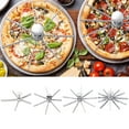 thumbnail image 1 of 9.3in Stainless Steel Pizza Cutter Wheel 5/7/9/12 Slice Pie Cutter Whole Pie Portion Divider Even Slicing Pizza Slicer for Baking Cake Pie Kitchen Baking Tools, 1 of 4