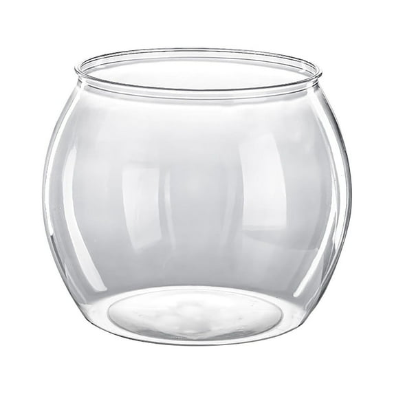 9.4*8.3 inch Clear Fish Tank ContainerPlastic Fish Tank Decor EcosystemTabletop Fish Bowl OrnamentFish Bowls Aquarium Essentials