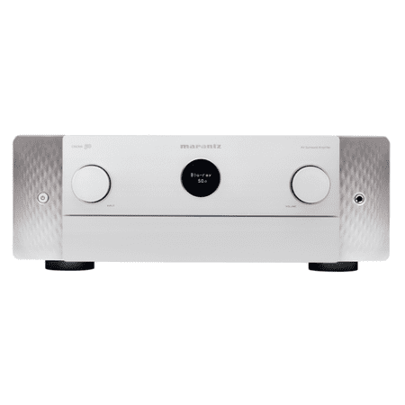 Marantz - Cinema 50 110W 9.4-Ch Bluetooth Capable with HEOS 8K Ultra HD HDR Compatible A/V Home Theater Receiver with Alexa - Silver Gold