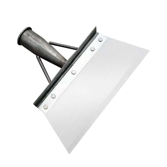 9.4 Inch Heavy Duty Steel Cleaning Shovel,Multifunctional Outdoor Garden Tool for Weeds,Moss and Ice - Flat Blade No Handle