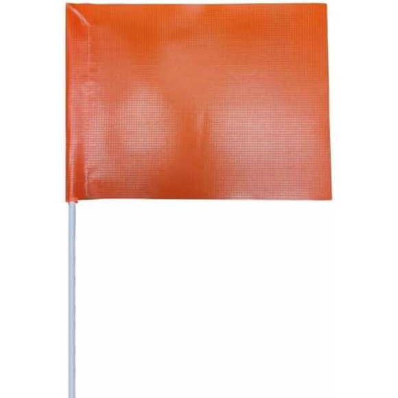 9'4" Sand Dune Safety Whip Flag w/ 2pc White Pole Silver Lake Glamis Dumont Little Sahara