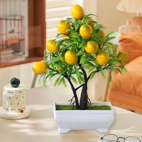 9.44*7.08IN Simulation Artificial Lemon Branches Fake Fruit Yellow Decoration for Home Flower Arrangement Photography Props
