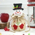 thumbnail image 1 of 9.45in Christmas Drawstring Gift Bags - Multipack Polyester Treat Pouches for Candy, Apples & Party Favors (4 Colors, Bulk-Ready), 1 of 6