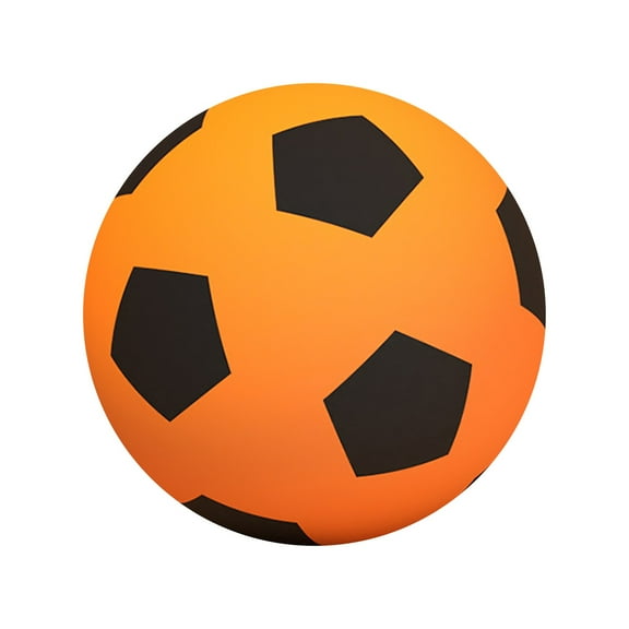 9.45in Silent Footballs Foam Mute Training Ball for Indoor Dribbling and Shooting Practice, Noiseless Bouncy Ball for Home Gym and Apartment Use, Orange