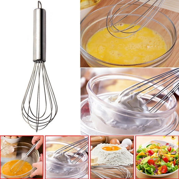 9.4inch Stainless Steel Whisk, Professional Whisks for Cooking, Beating and Stirring, Kitchen Gadgets, Suitable for Kitchen, Outdoor Baking, Restaurant