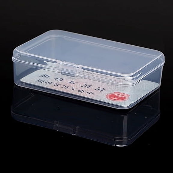 9.4x6.4x2.6cm Plastic Bead Containers Cuboid Clear