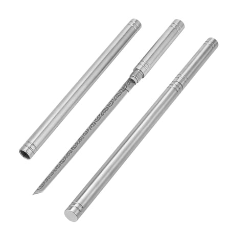 9.5" All-Stainless Steel Fancy Letter Opener Envelope Slitter, Office Desktop Mail Opener, Stainless Steel Letter Envelope Carton Knife for Home, Office, 1Pc, Easy to Carry(Grey,9.5x0.5")