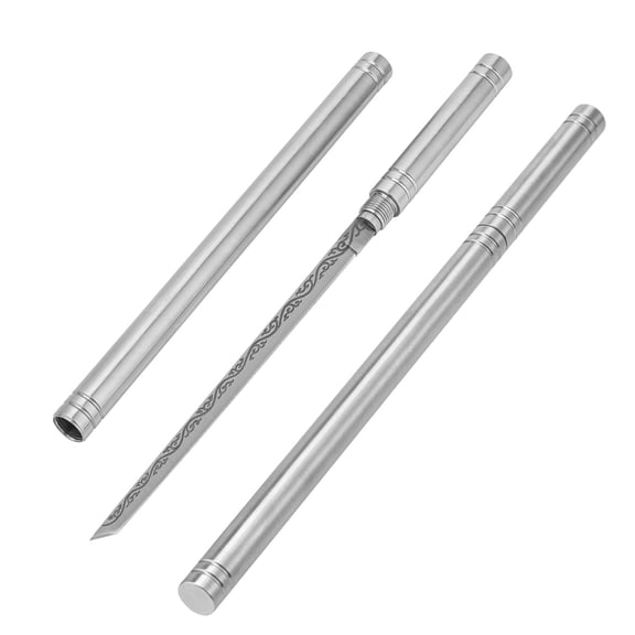 9.5" All-Stainless Steel Fancy Letter Opener Envelope Slitter, Office Desktop Mail Opener, Stainless Steel Letter Envelope Carton Knife for Home, Office, 1Pc, Easy to Carry(Grey,9.5x0.5")