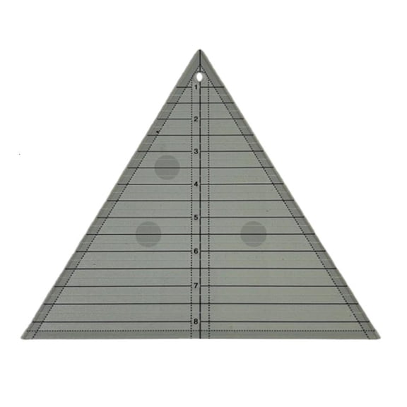 9.5'' Equilateral Triangle-shaped Quilting Template Ruler Acrylic Sewing Ruler