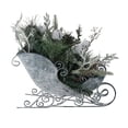 thumbnail image 1 of Northlight Frosted Christmas Pinecone, Bell and Foliage Filled Sleigh - 9.5", 1 of 3