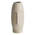thumbnail image 1 of 9.5" H Decorative Ceramic Abstract Face Modern Statue Sculpture Flower Centerpiece Vase, 1 of 11