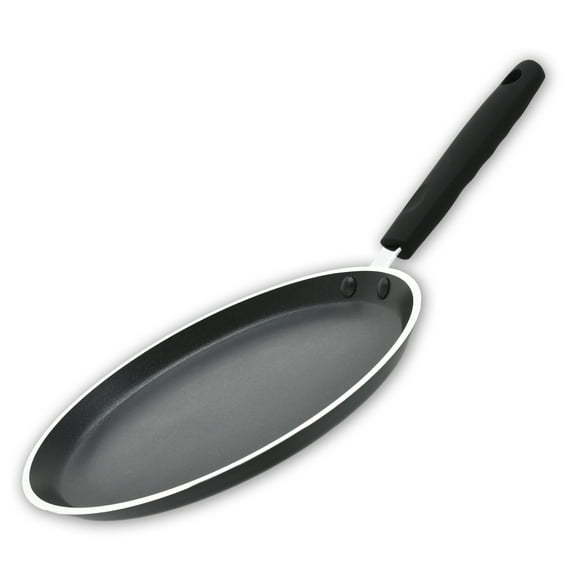 10 Inch Nonstick Crepe Pan Aluminum Pancake Skillet for Omelets, Induction Safe, PFOA-Free, Warp-Resistant