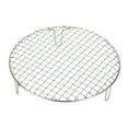 thumbnail image 1 of 9.5 Inch Round Cooking Rack, Stainless Steel Canning Racks with Legs, Barbecue Mesh Grill for Baking Cooling Steaming Cookware, 1 of 7