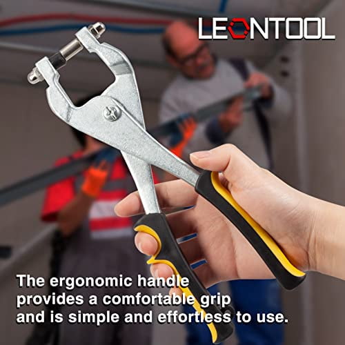 9.5 Inches Ceiling Grid Punch Pliers 3.3mm Metal Hole Punch Pliers Grid Punch Pliers Suspended Ceiling Tools for Punching Metal Sheet