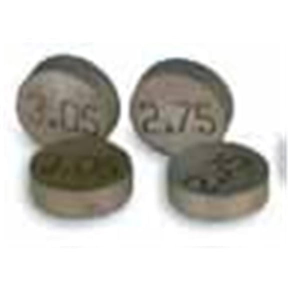 9.5 Mm. Valve Shim Refill - 2.50 Mm.