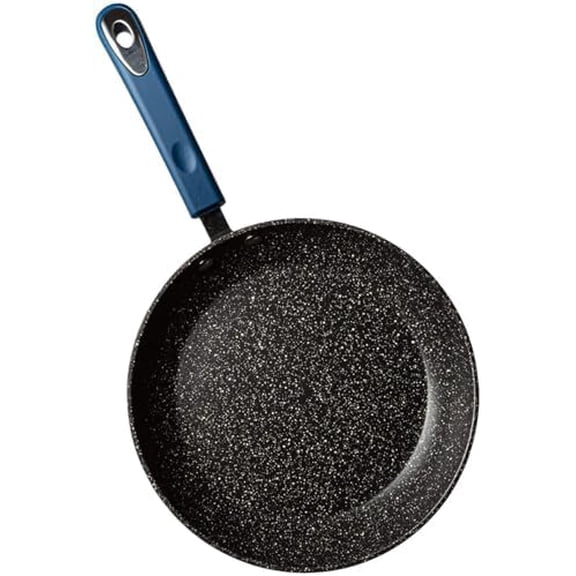 9.5" Nonstick Frying Pan: Medium Skillet With Heavy Duty Non Stick Coating - Blue Silicone Handle - Induction Compatible Frypans$$Home Decor, Kitchen, & Other