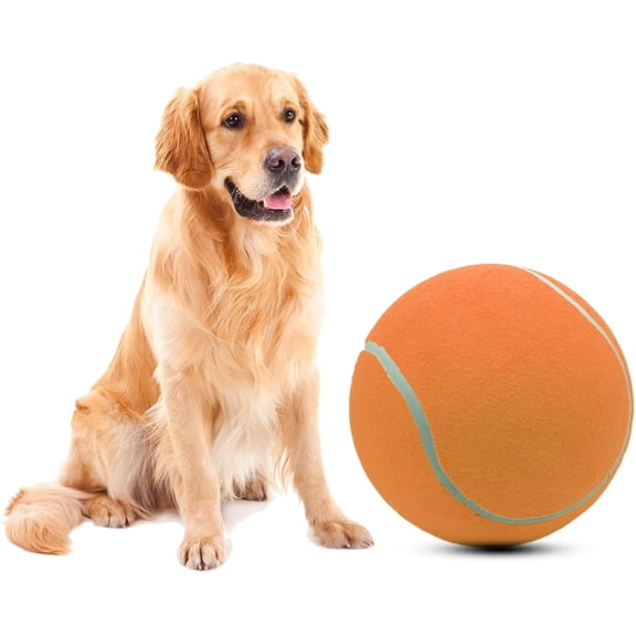 9.5" Oversize Giant Tennis Ball Dog Tennis Ball Large Pet Chew Toy for Outdoor/Indoor Sports Dog Ball Gift with Needle