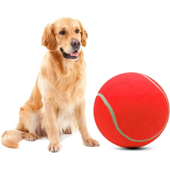 9.5" Oversize Giant Tennis Ball Dog Tennis Ball Large Pet Chew Toy for Outdoor/Indoor Sports Dog Ball Gift with Needle